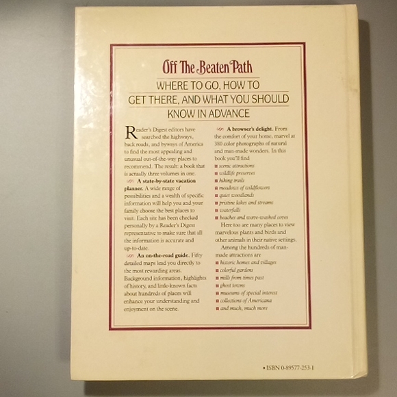 1987 Reader's Digest Off The Beaten Path Hardback Book - Picture 2 of 8